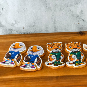 Football Mascot Biscuits (minimum 5 per order)