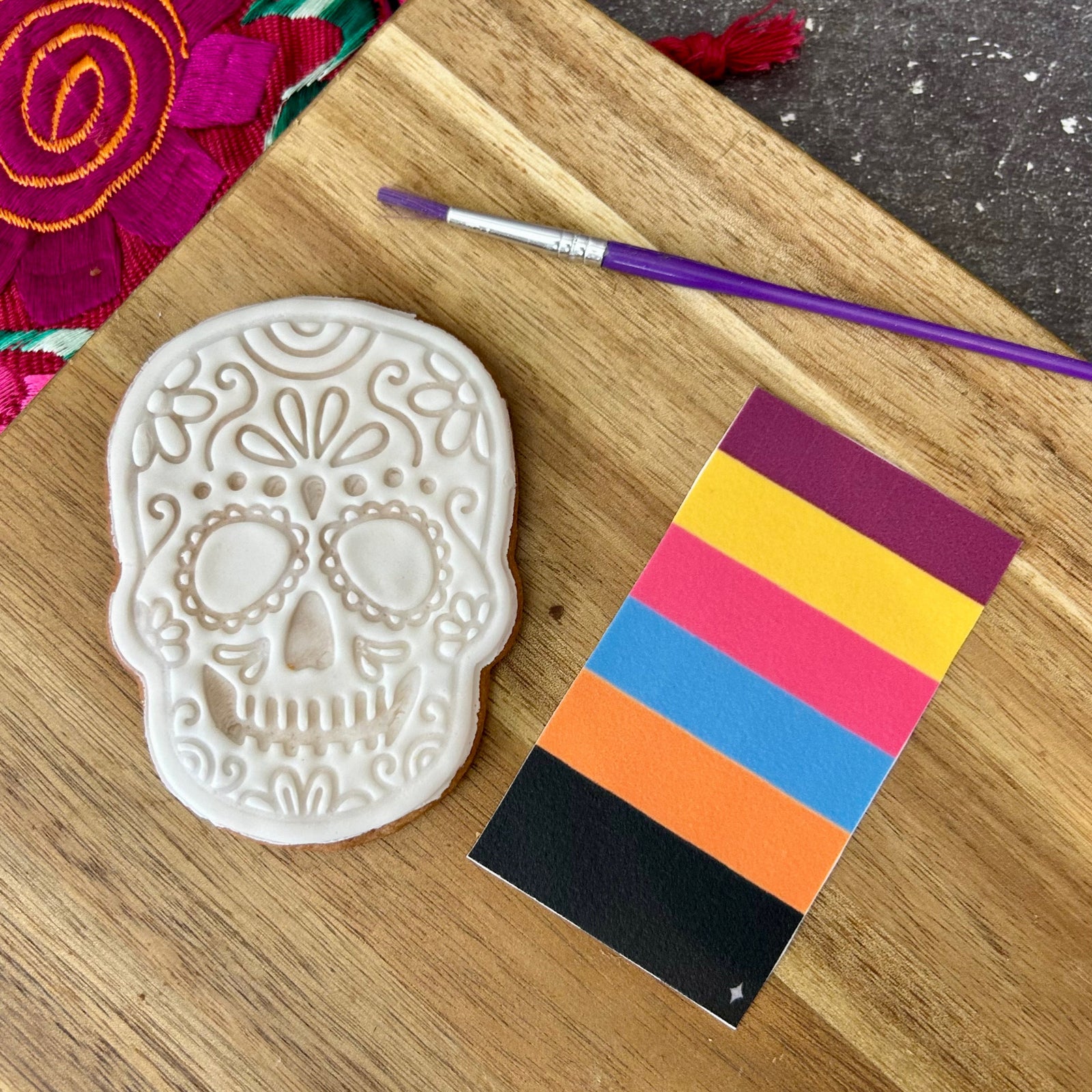 Day of the Dead Painting Biscuit - Minimum 3 per order