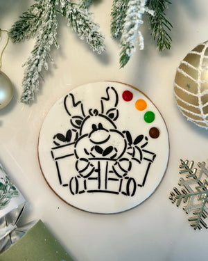 Christmas Painting Biscuit - Pack of Four